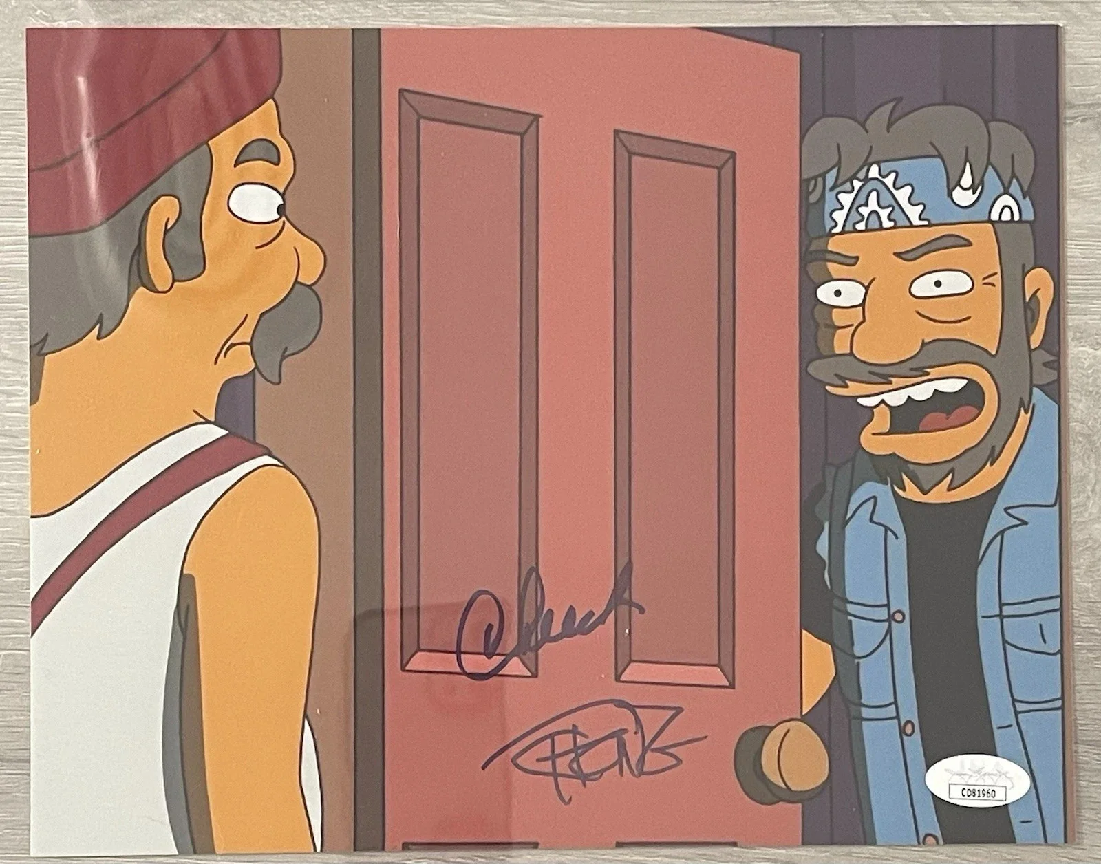 cheech marin tommy chong — 4~TOMMY CHONG signed cards +CHEECH MARIN & TOMMY CHONG signed SIMPSONS photo PSA, изображение 2