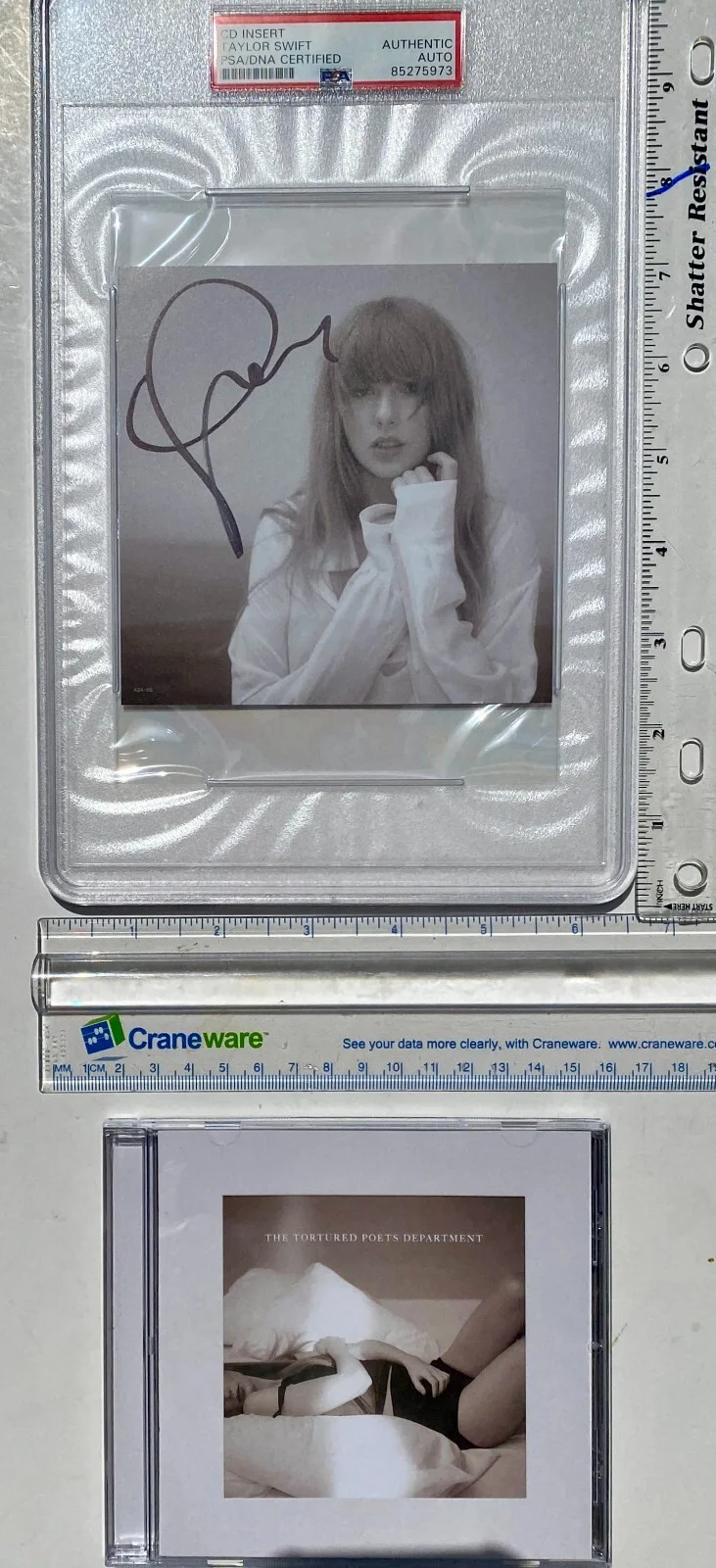 TAYLOR SWIFT PSA/DNA Tortured Poets Dept TTPD CD The Manuscript Certified, image 4