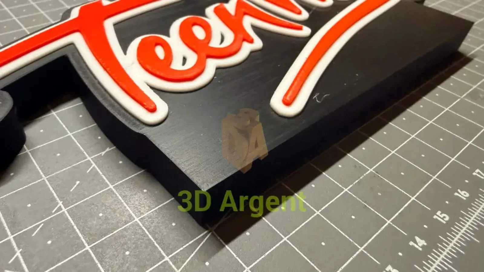 Teen Wolf Logo Sign Stand, 3D Printed Multi Colour Retro TV Display Decor, изображение 2