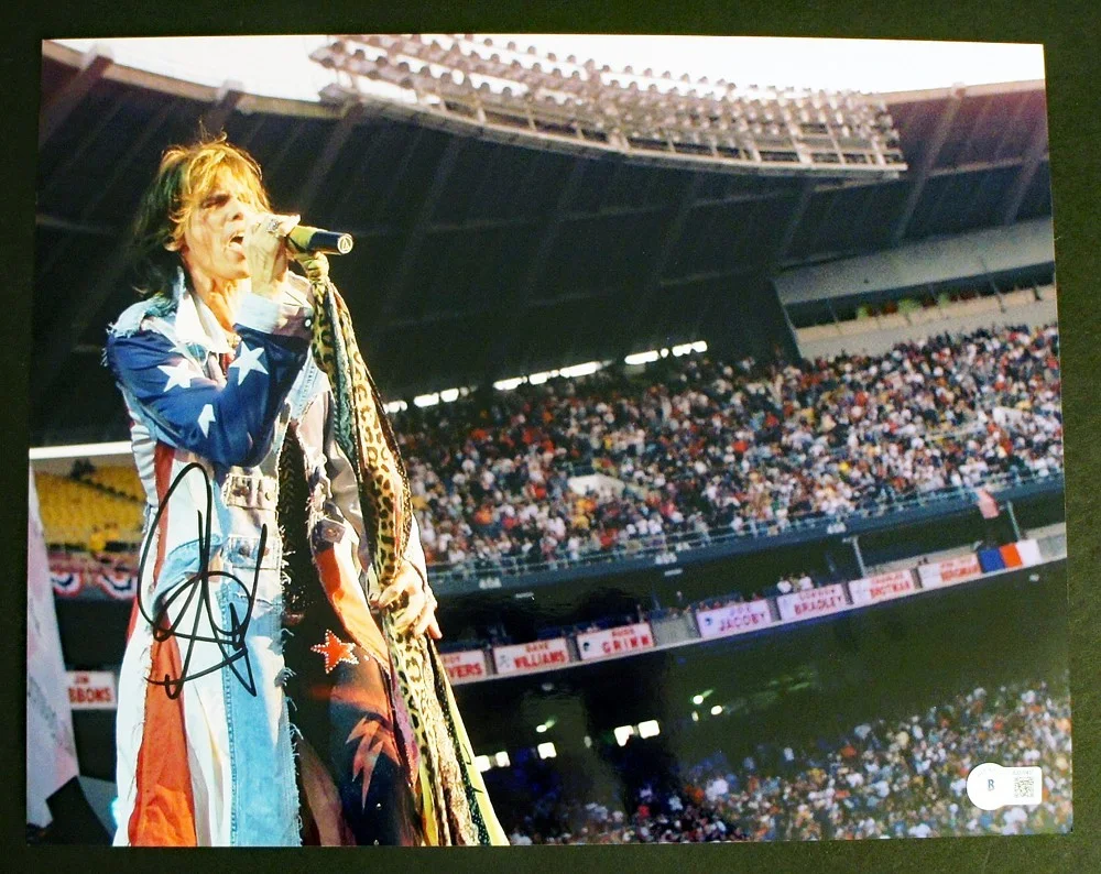 STEVEN TYLER SIGNED Large 11x14 Aerosmith Concert Photo, Beckett Certified! (4), изображение 2