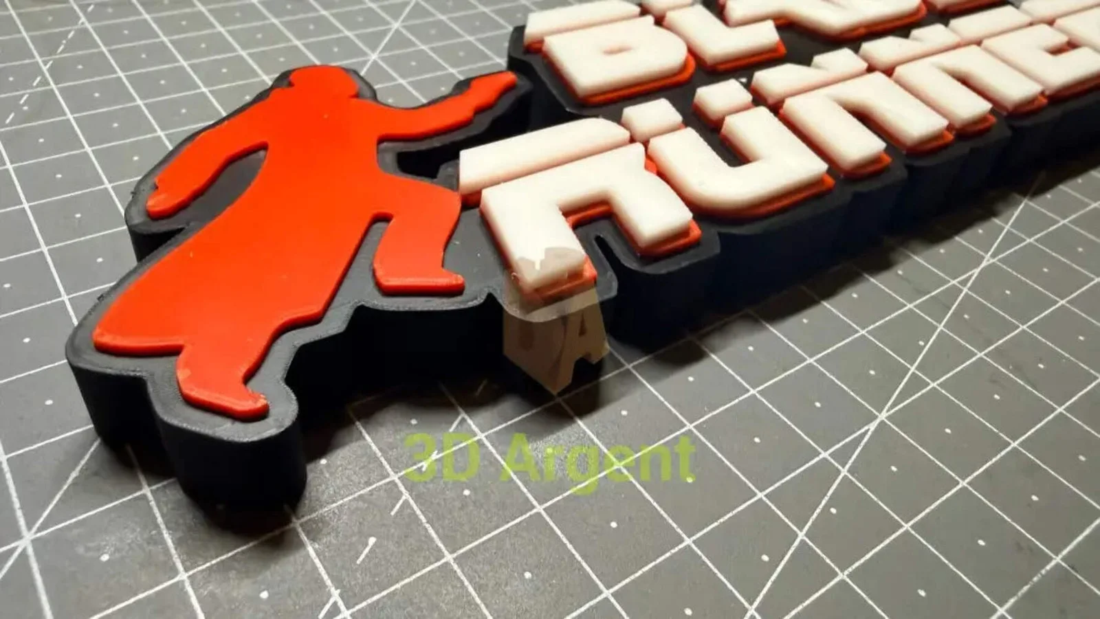 Blade Runner v2 Logo Sign Stand, 3D Printed Multi Colour Sci-Fi Movie Display De, image 2
