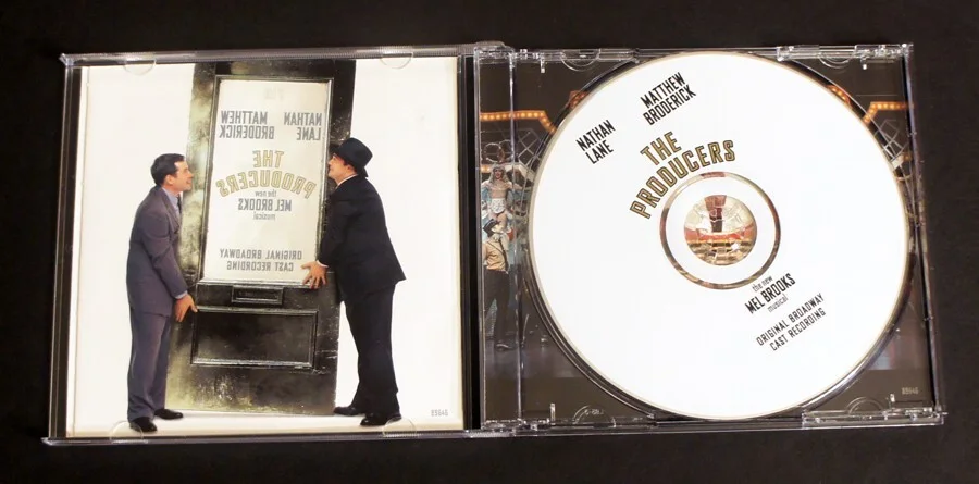 Mel Brooks, Nathan Lane, Matthew Broderick — MEL BROOKS + Lane + Broderick SIGNED - PRODUCERS CD in Person at Tower Records!, изображение 3