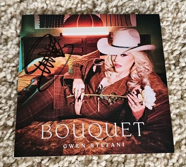 GWEN STEFANI Bouquet SIGNED Autograph CD Insert! No Doubt! RARE! 2, image 2