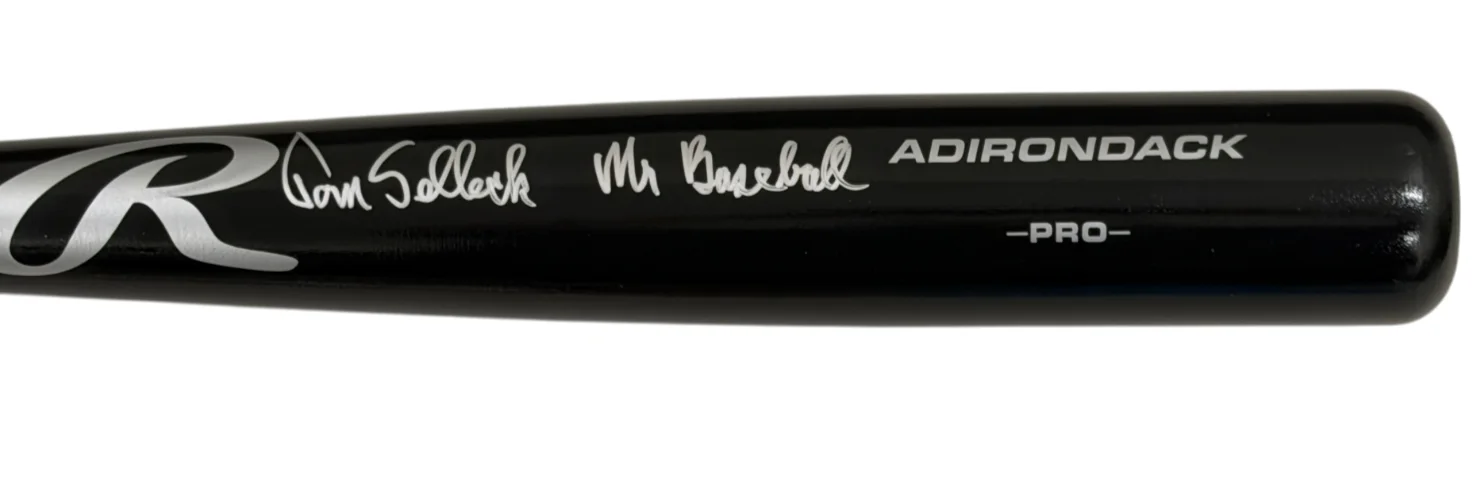 Tom Selleck — Tom Selleck Signed Rawlings Baseball Bat Authentic Autograph Beckett Witness, image 5