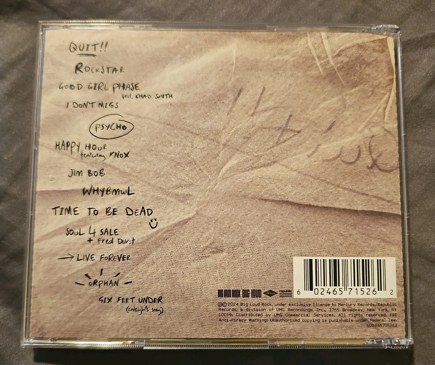 HARDY Signed Autograph Quit!! CD Art Card Insert! RARE!, image 5