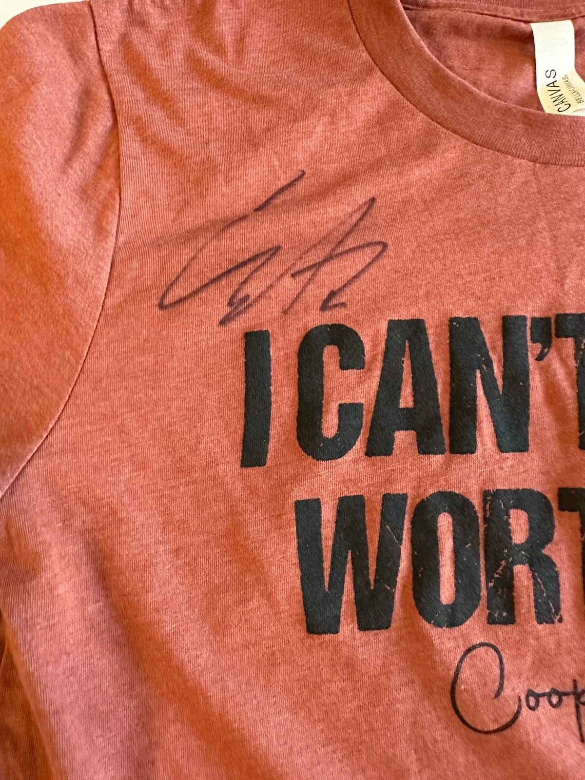Autographed Cooper Alan Concert Tour Shirt Country Music Size M “I Cant Dance”., изображение 4