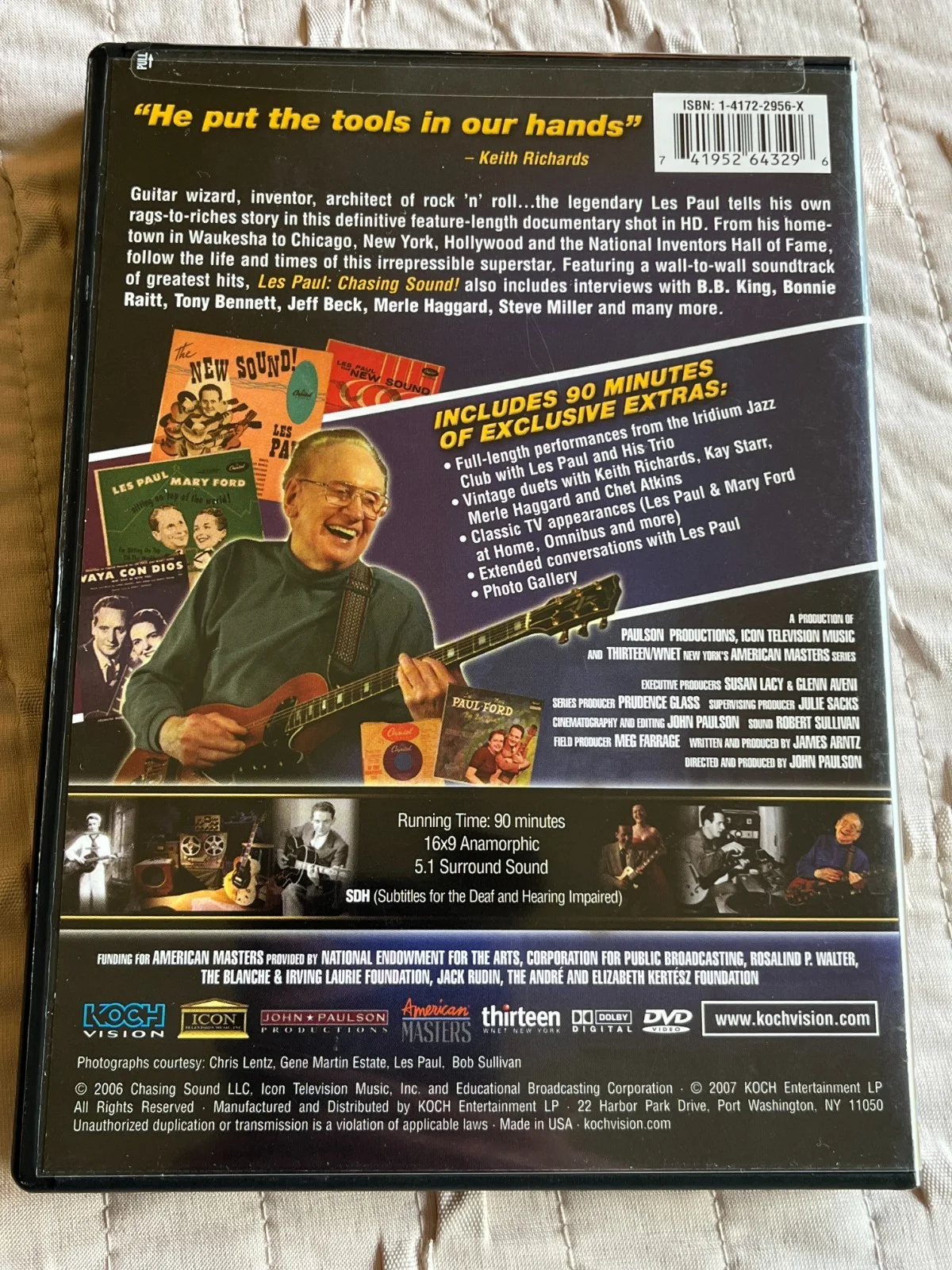 Les Paul — Les Paul--SIGNED --Chasing Sound DVD--Documentary PBS American Masters DVD, image 3