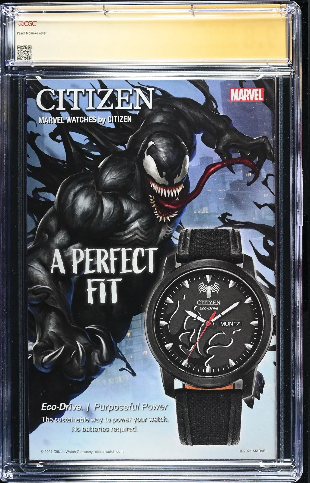 Elizabeth Olsen Peach Momoko Double Signed CGC SS 9.8 Women of Marvel #1 Variant, image 2