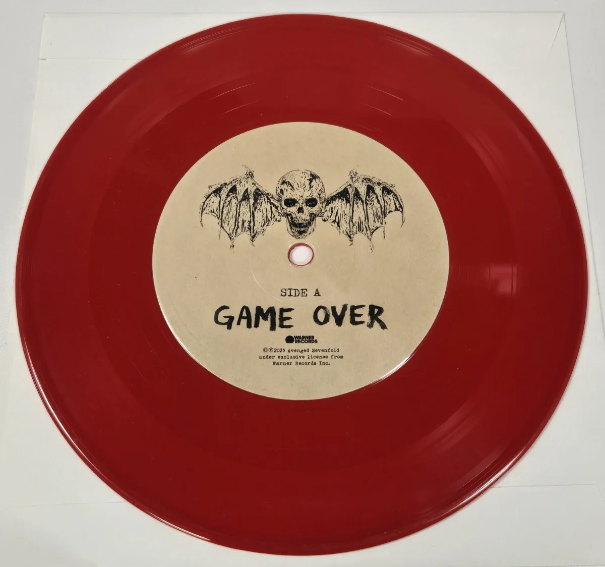 Avenged Sevenfold SIGNED Vinyl LP 7-Inch RED AUTOGRAPHED Life Is But A Dream, image 4