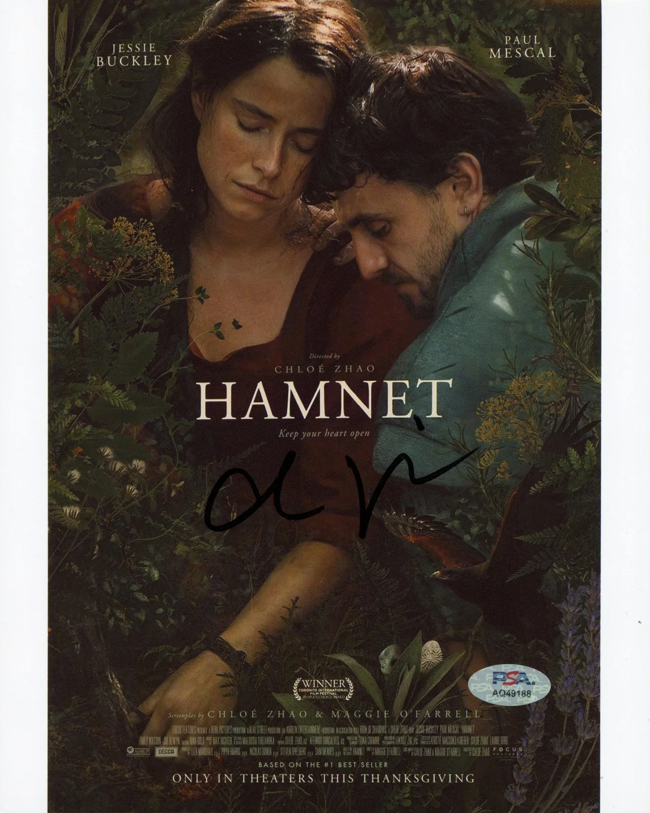 Chloe Zhao — Chloe Zhao Hamnet Authentic Signed 8x10 Vertical Photo PSA/DNA #AQ49188