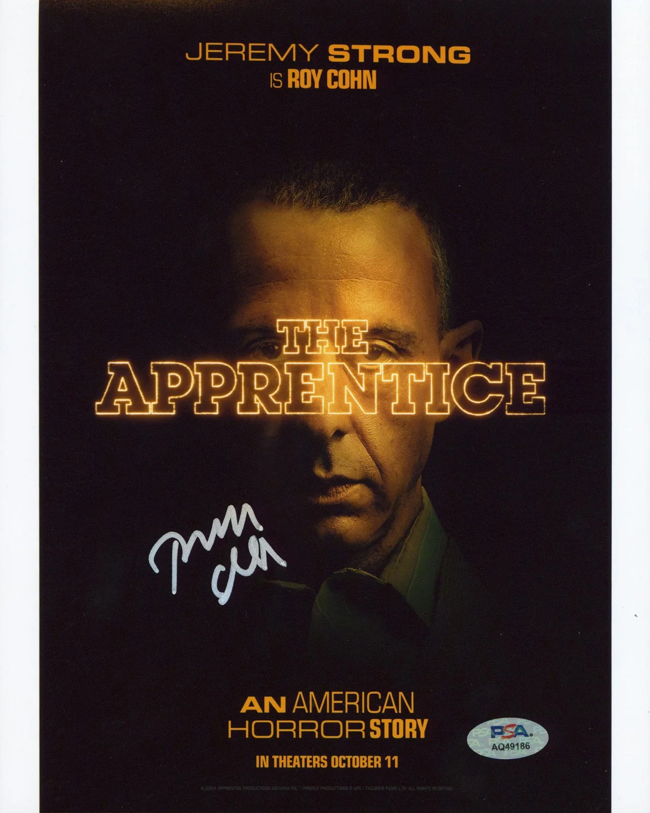 Jeremy Strong — Jeremy Strong The Apprentice Authentic Signed 8x10 Photo PSA/DNA #AQ49186