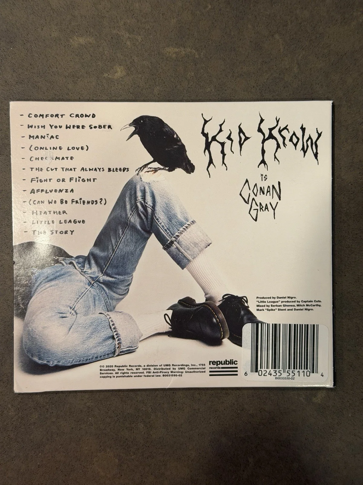 Conan Gray Kid Krow SIGNED CD - Limited Edition, image 3