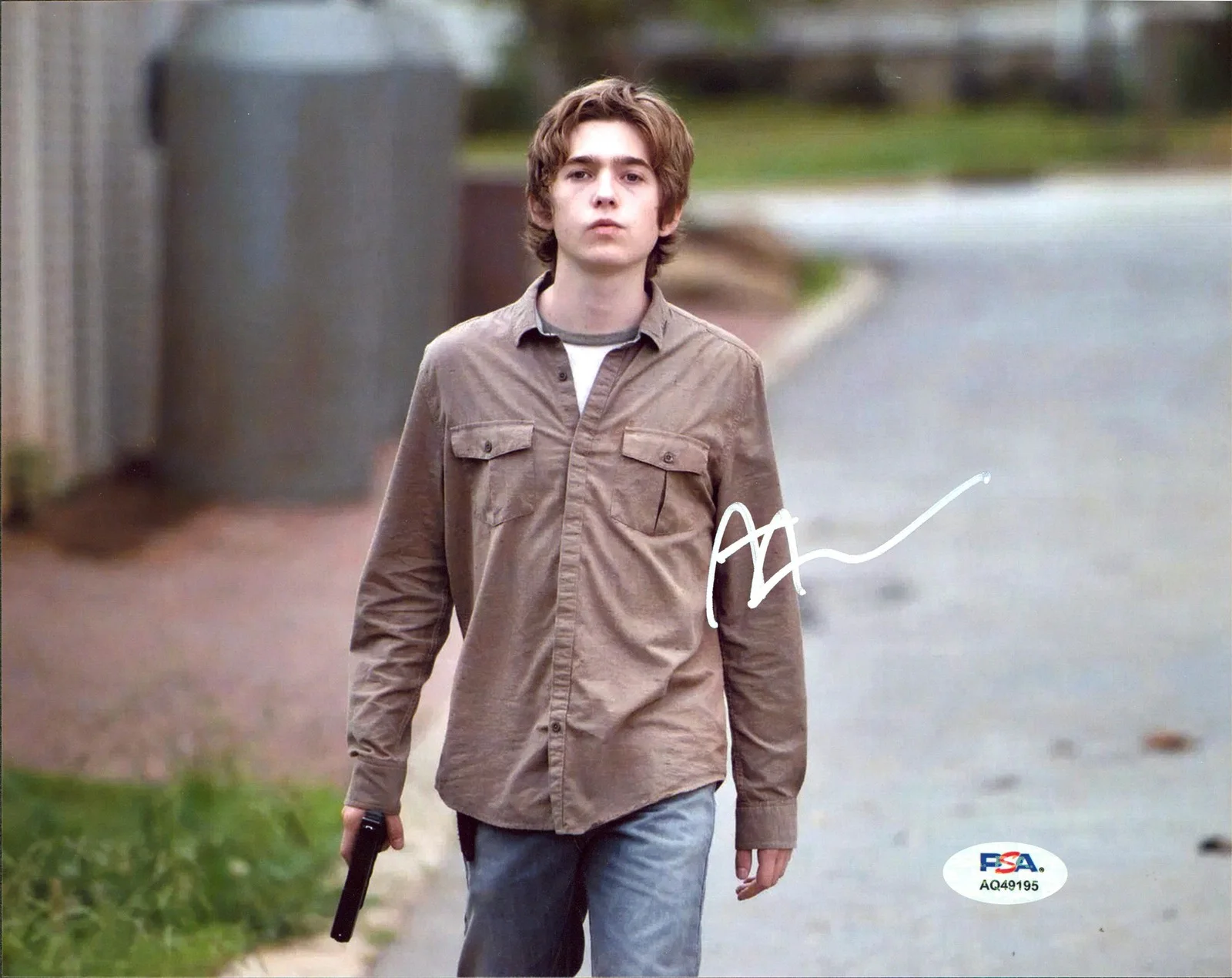 Austin Abrams — Austin Abrams The Walking Dead Authentic Signed 8x10 Photo PSA/DNA #AQ49195