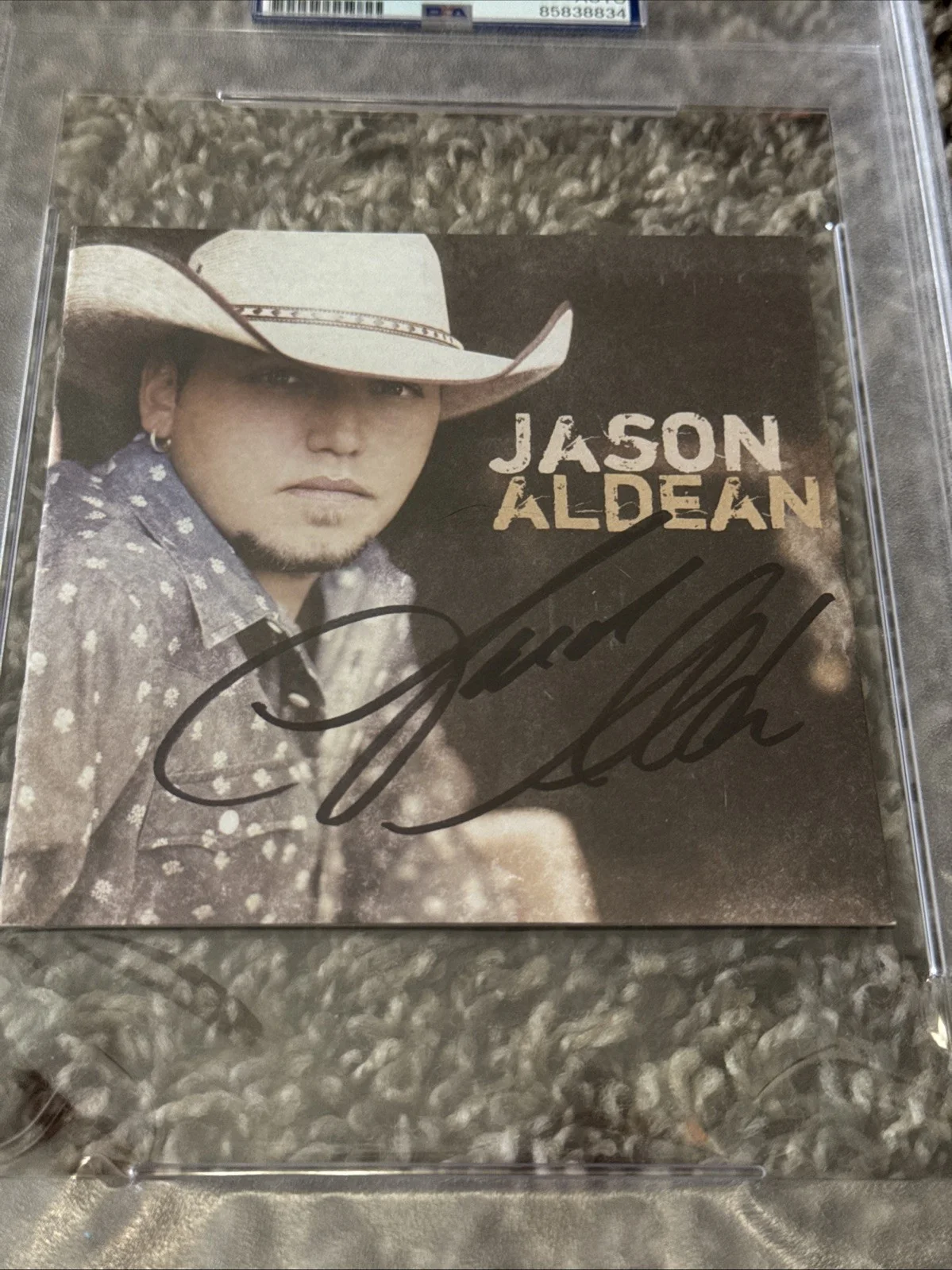 Jason Aldean Debut Album Autographed CD Cover PSA Slabbed Country Signed Auto, изображение 2