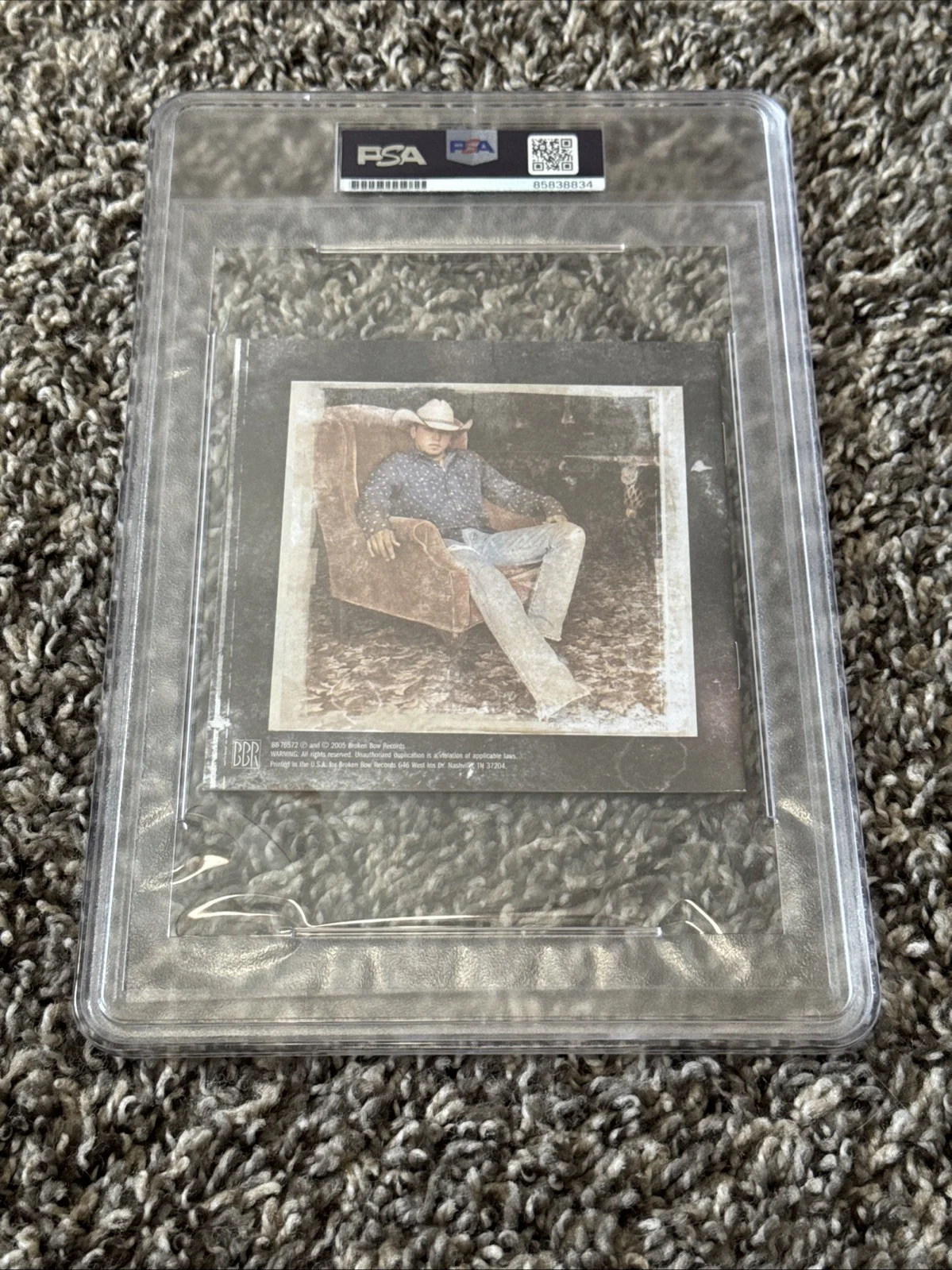 Jason Aldean Debut Album Autographed CD Cover PSA Slabbed Country Signed Auto, изображение 4