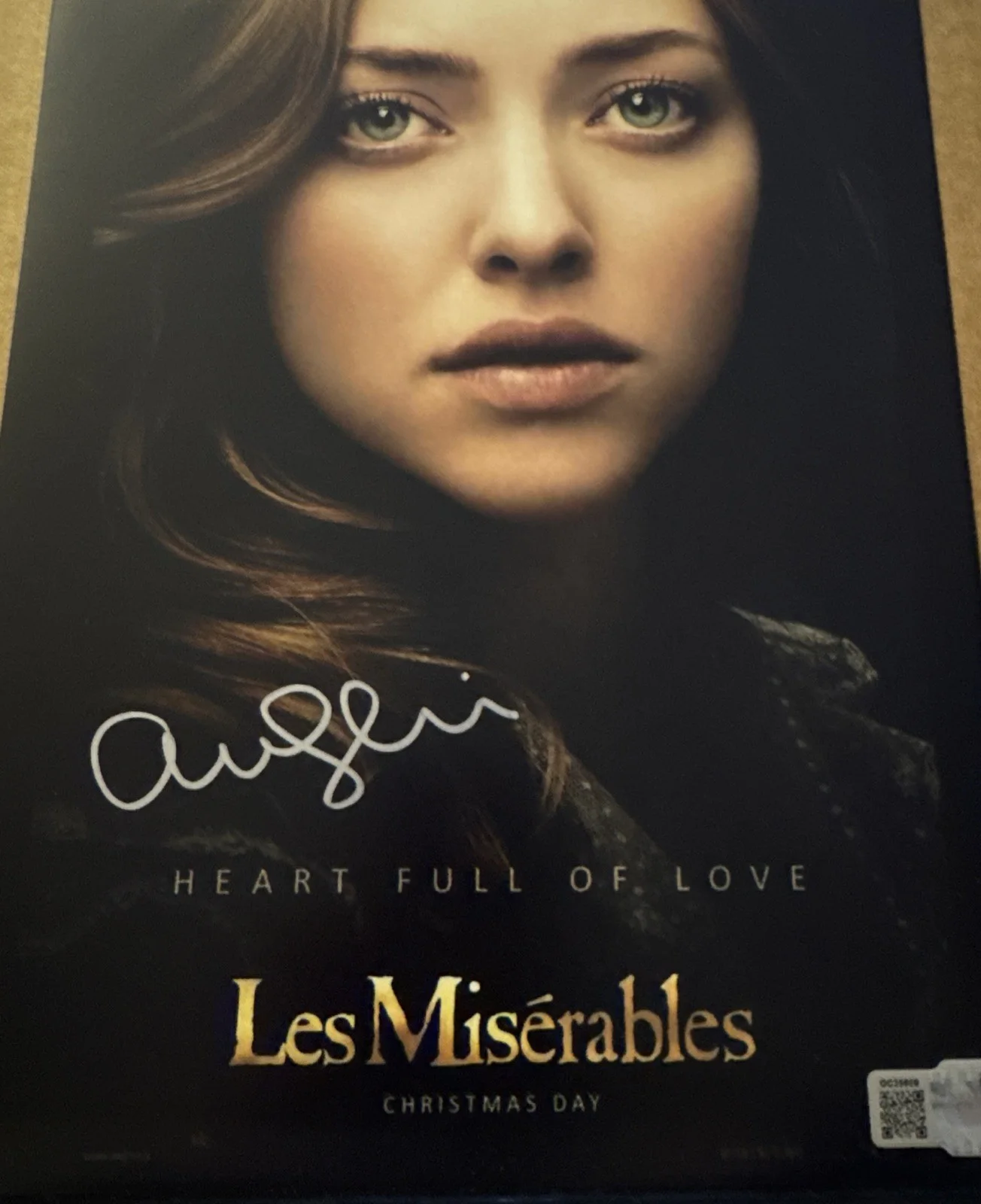 Amanda Seyfried — Amanda Seyfried Signed 8x10 Les Miserables Photo Autograph OCCM COA, image 2