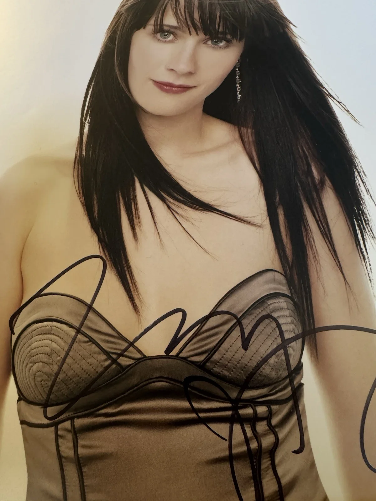 Zooey Deschanel — Zooey Deschanel Signed 8x10 Photo Elf New Girl JSA COA Autograph, изображение 4