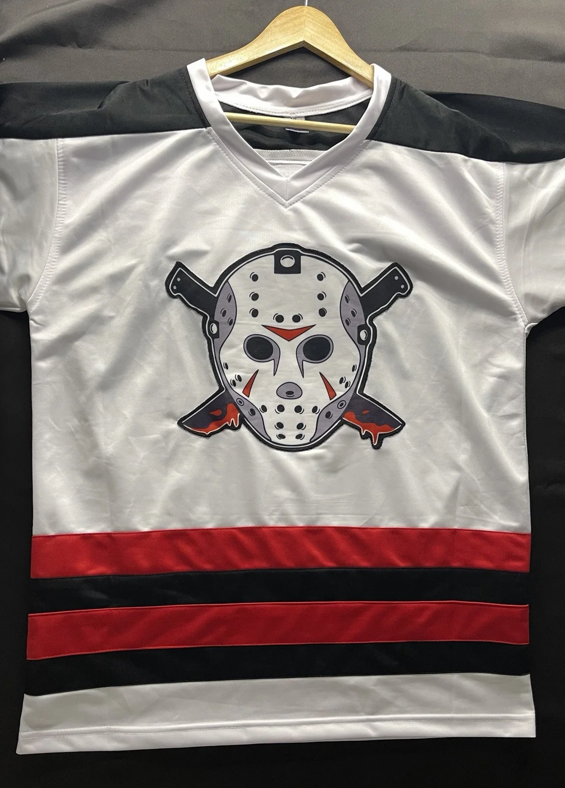 Ari Lehman — Ari Lehman (1st Jason) Signed Friday the 13th Jason Jersey XL Beckett Witnessed, изображение 2