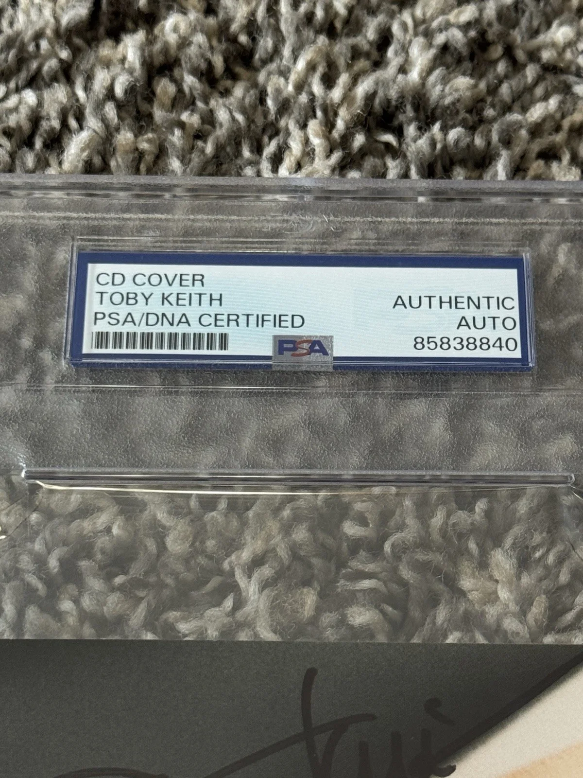 Toby Keith Autographed How Do You Like Me Now CD Cover 1999 PSA Slabbed Auto, image 3
