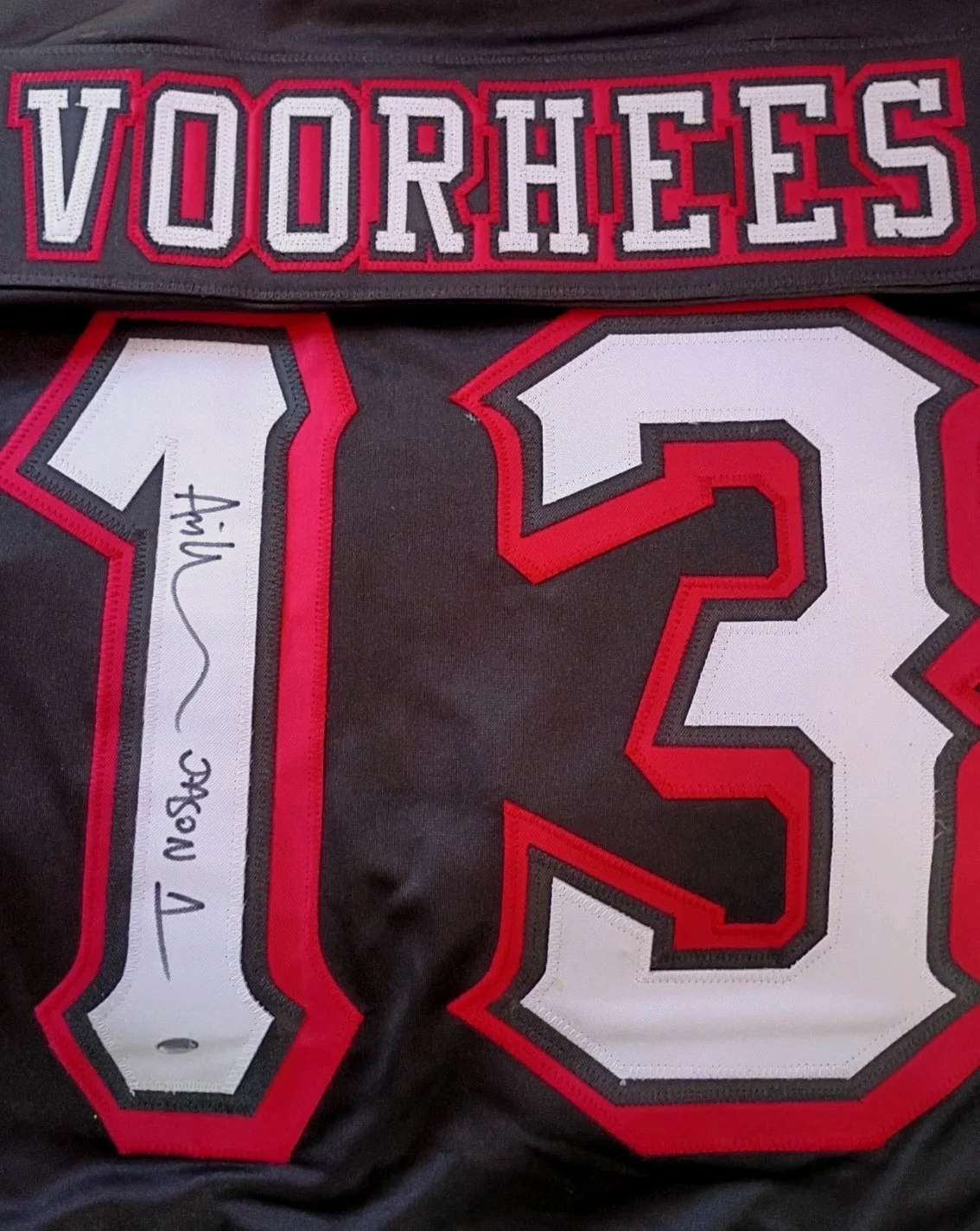 Ari Lehman — Ari Lehman Signed Jason Voorhees Lot - Jersey, Mask, & 11x14 Original Art - JSA, изображение 4