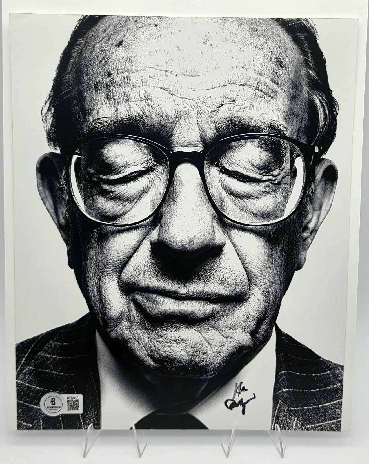 Alan Greenspan — Alan Greenspan Signed 8x10 Photo BAS Beckett COA Autograph Fed Chairman, image 2