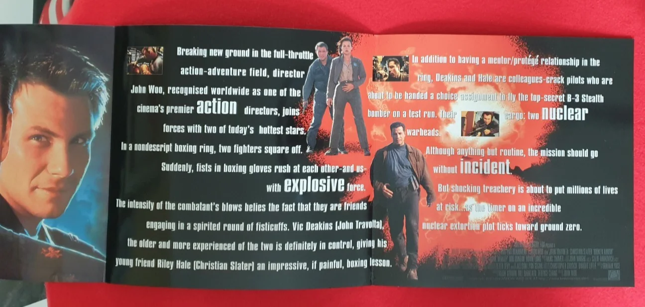 8 x Original Action Film Synopsis Bundle Bad Boys Broken Arrow Twister 6th Day, изображение 3