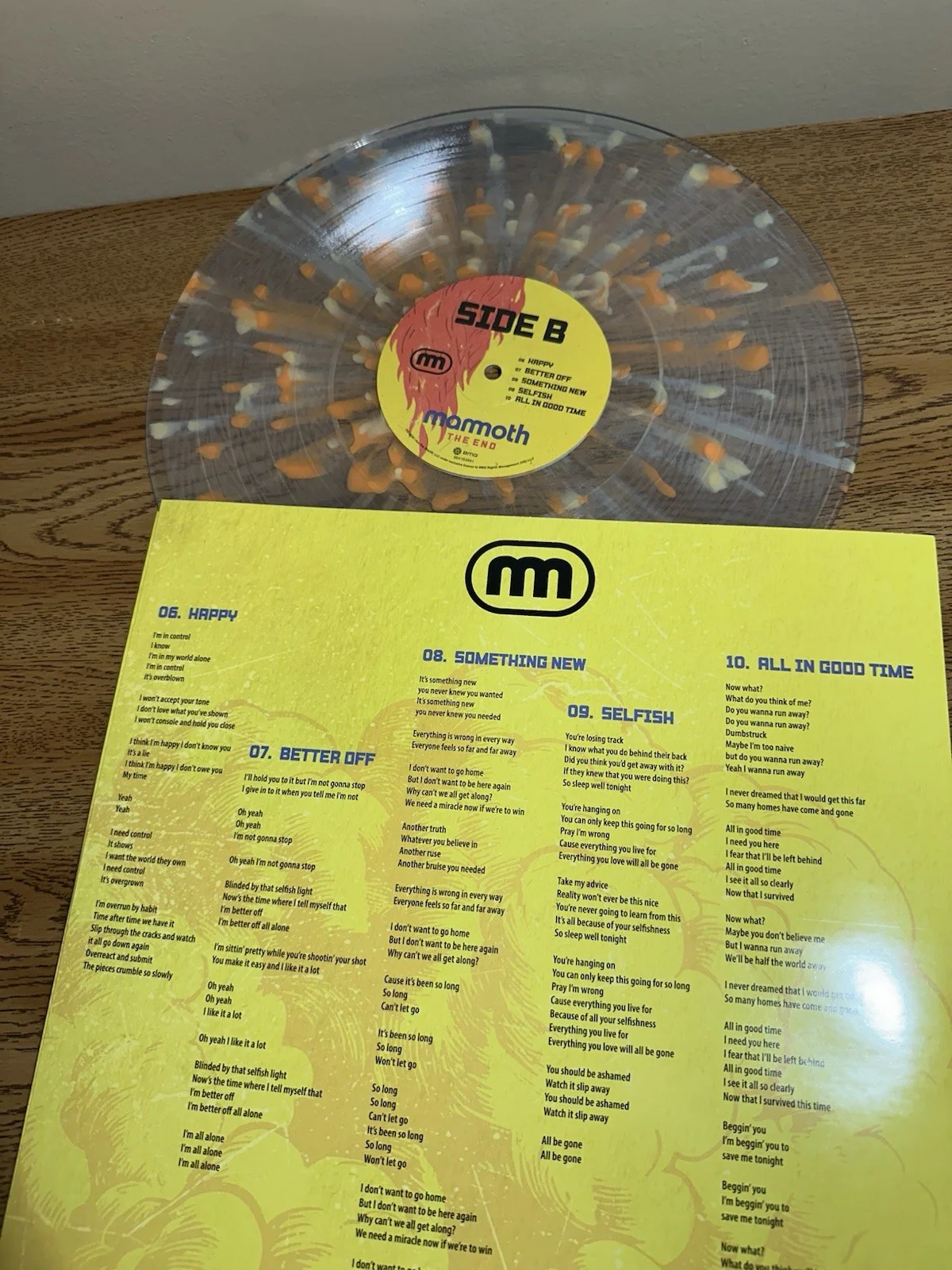 Signed Mammoth (Wolfgang Van Halen) “The End” Record, image 4