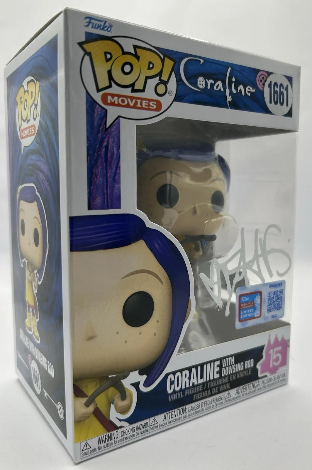 Dakota Fanning — DAKOTA FANNING SIGNED CORALINE WITH DOWSING ROD FUNKO RARE - BECKETT COA, изображение 2