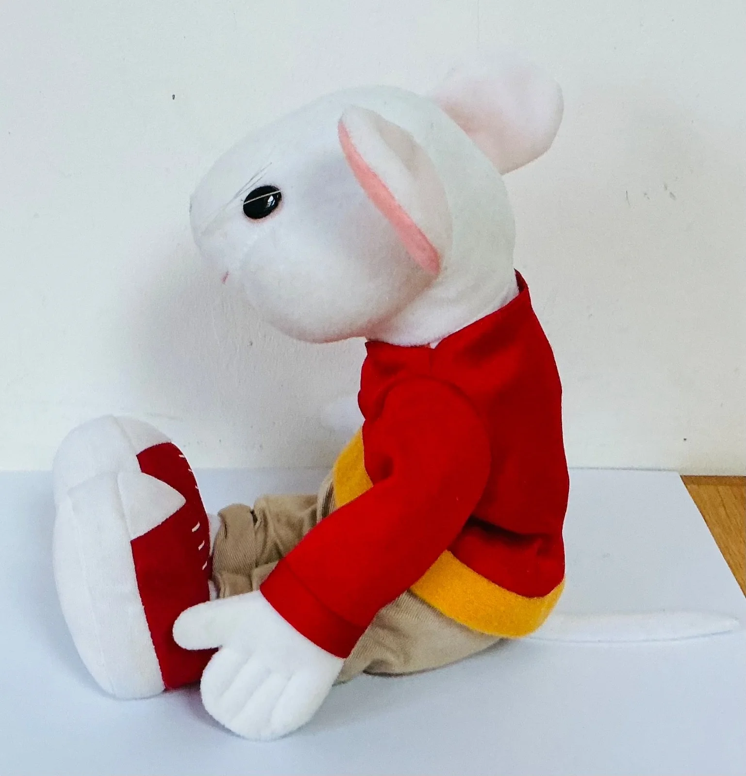 RARE VINTAGE 12” GOSH STUART LITTLE MOVIE MOUSE BEANIE PLUSH SOFT TOY COLLECT VG, изображение 2