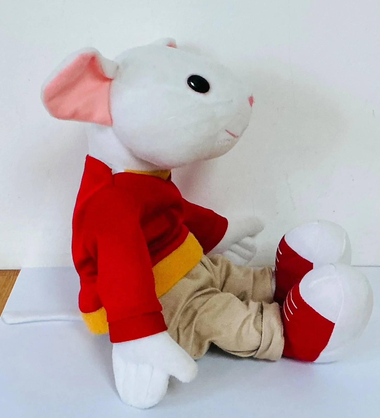 RARE VINTAGE 12” GOSH STUART LITTLE MOVIE MOUSE BEANIE PLUSH SOFT TOY COLLECT VG, изображение 3