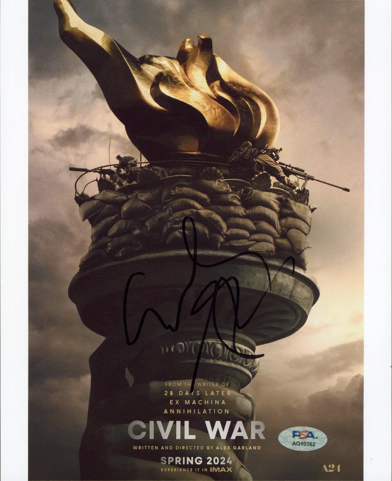 Cailee Spaeny — Cailee Spaeny Civil War Authentic Signed 8x10 Vertical Photo PSA/DNA #AQ49282