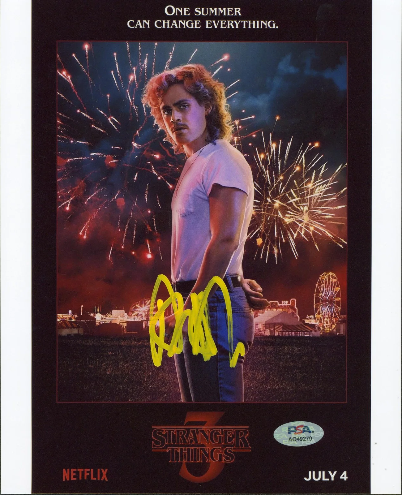 Dacre Montgomery — Dacre Montgomery Stranger Things Authentic Signed 8x10 Photo PSA/DNA #AQ49270