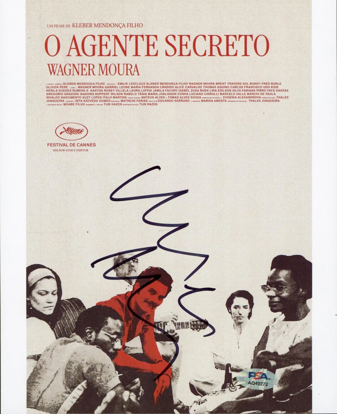 Wagner Moura — Wagner Moura The Secret Agent Authentic Signed 8x10 Photo PSA/DNA #AQ49272