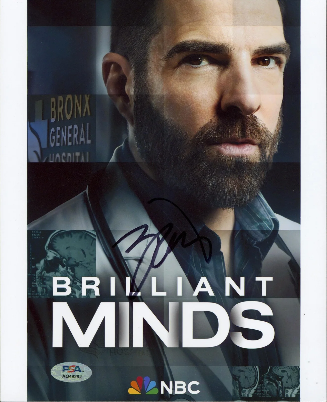 Zachary Quinto — Zachary Quinto Brilliant Minds Authentic Signed 8x10 Photo PSA/DNA #AQ49292