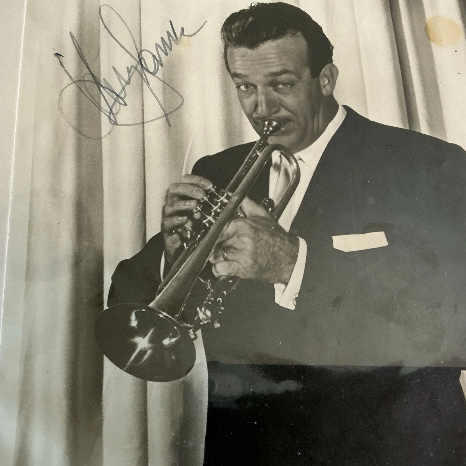 Harry James — Harry James Autographed Framed Press Photo, image 4