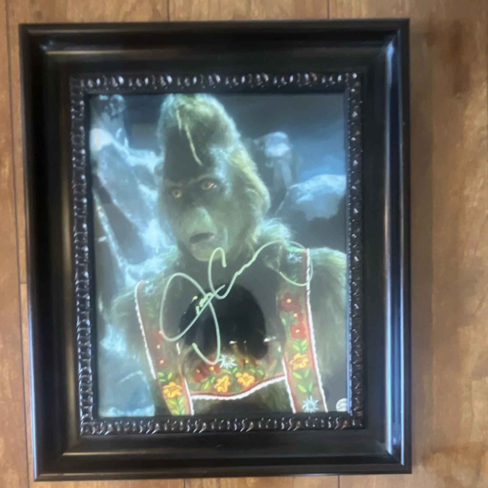 Jim Carrey — Jim Carrey Autographed Framed Original Photo How the Grinch Stole Christmas, image 2