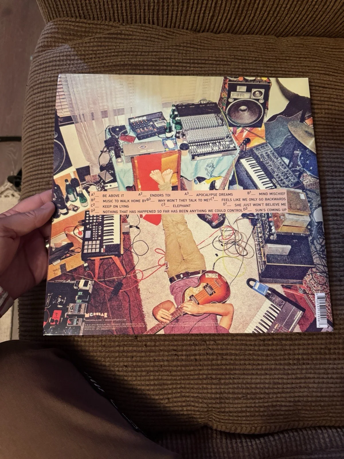 LP de vinilo autografiado por Tame Impala “Lonerism” firmado por Kevin Parker Whole Band, изображение 3