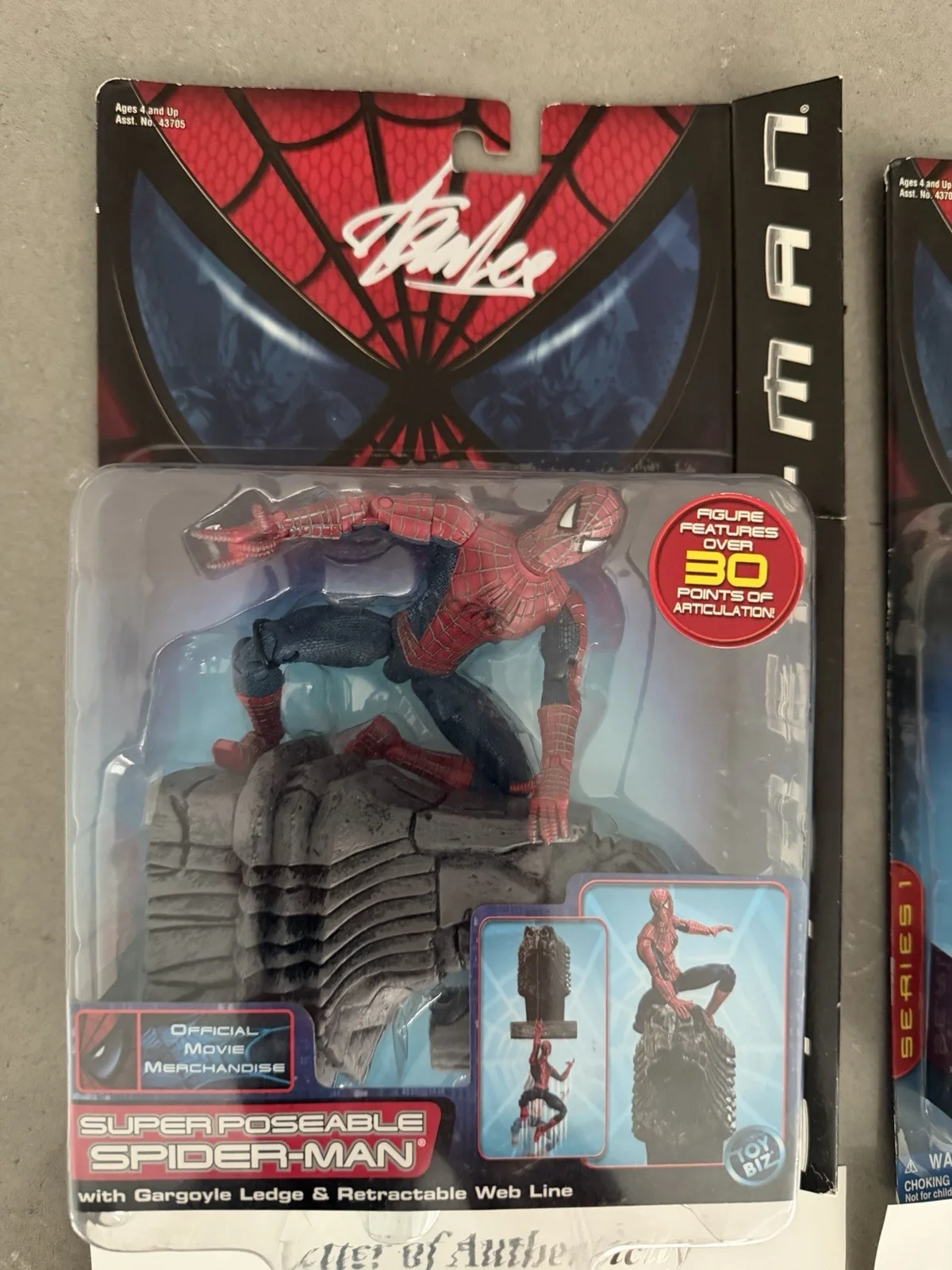 Stan Lee — 2PC SET STAN LEE SIGNED AUTO 2001 TOY BIZ SPIDER-MAN GREEN GOBLIN FIGURES JSA, изображение 4