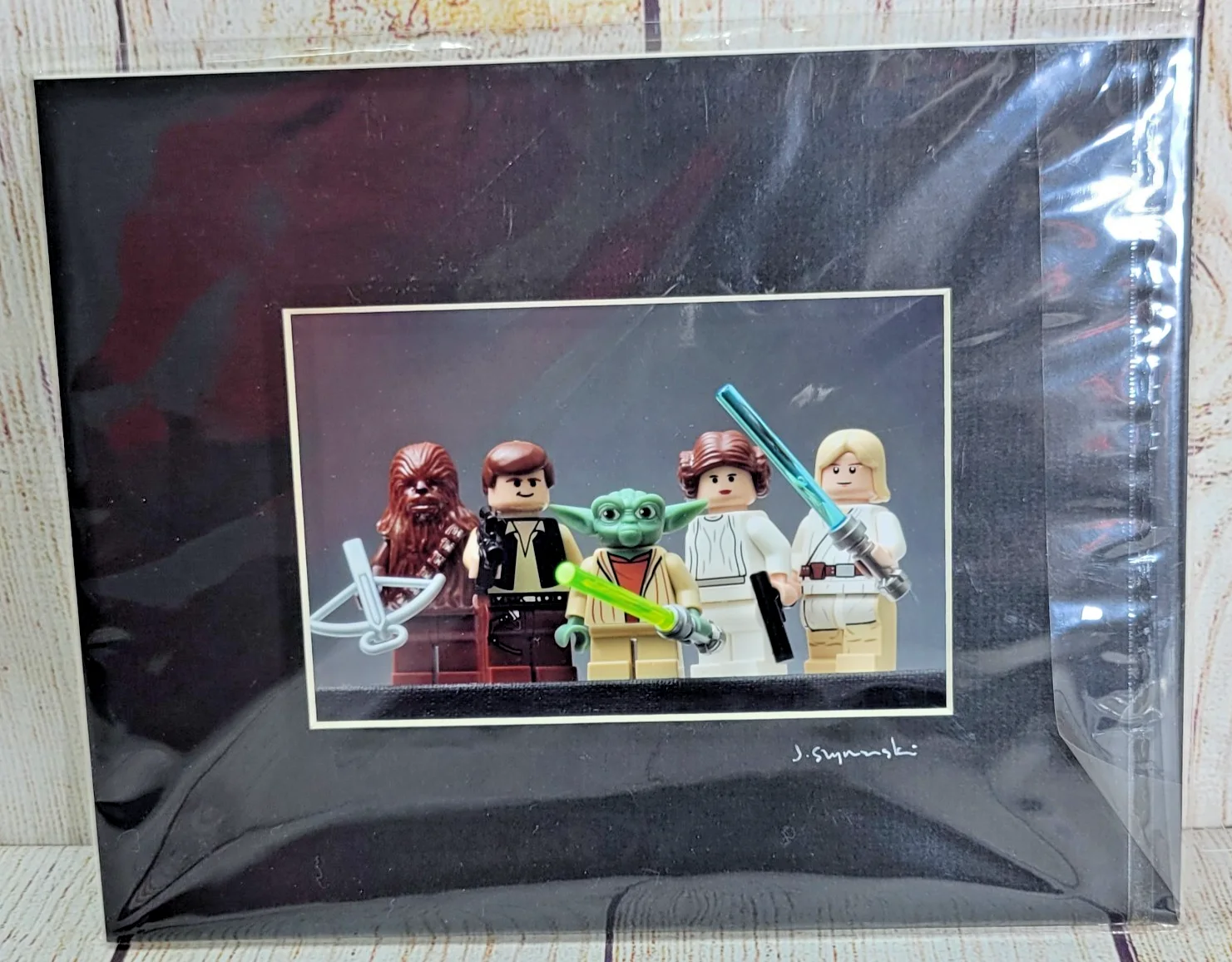 J. Shymanski — Signed J. Shymanski LEGO Star Wars Pop Art Photo Print Luke Leia Chewie Han Yoda