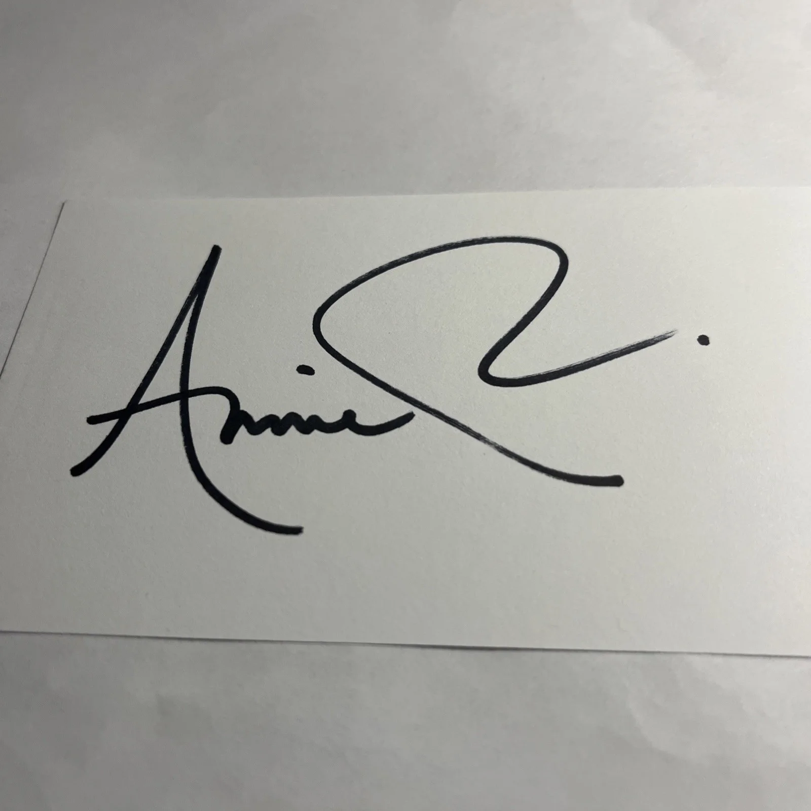 Anne Potts — Anne Potts Ghostbusters Toy Story Signed 3x5 Index Card