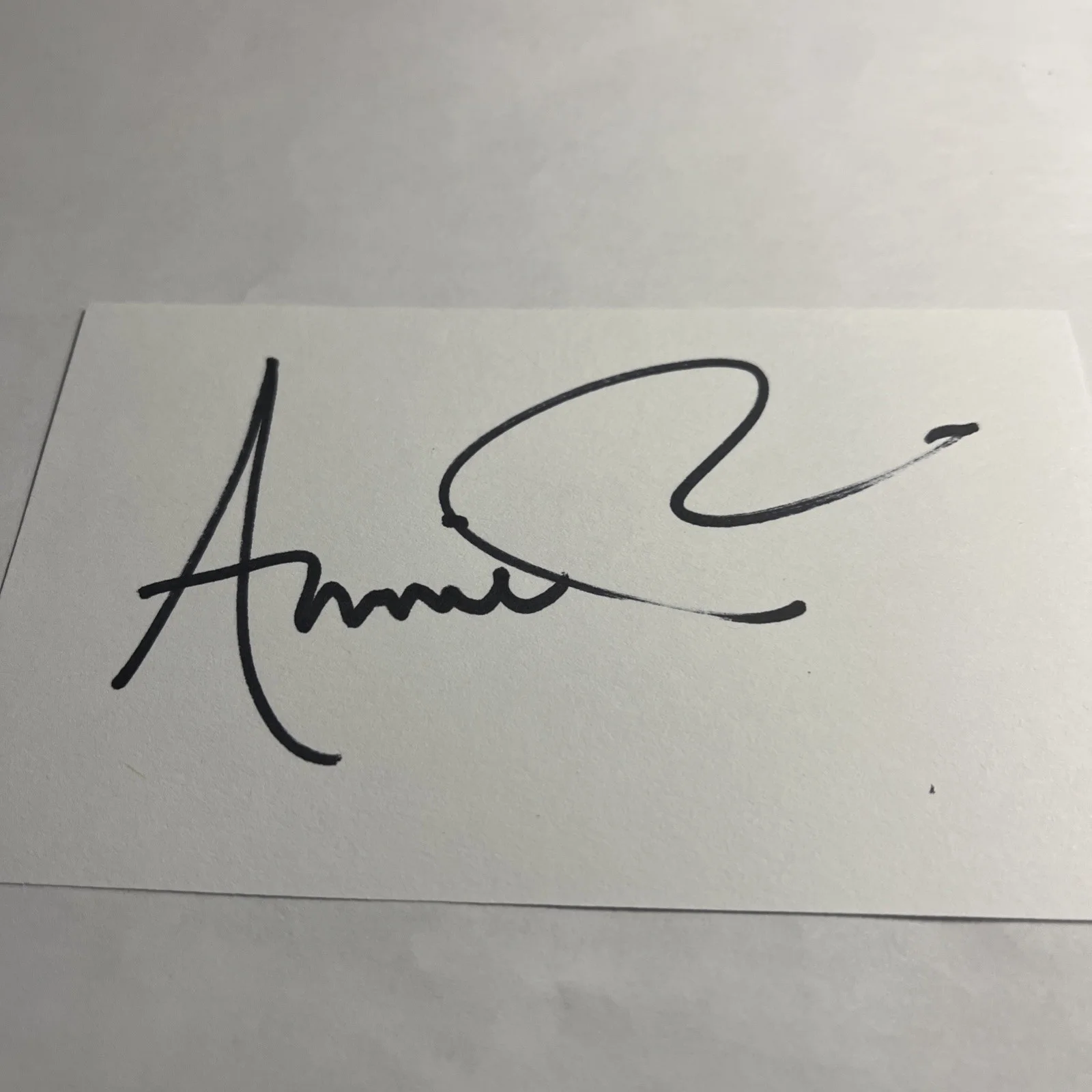 Anne Potts — Anne Potts Ghostbusters Toy Story Signed 3x5 Index Card