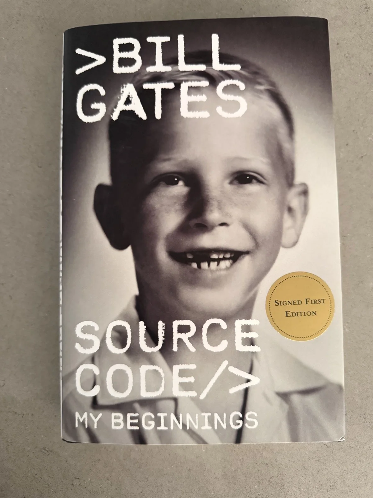 BILL GATES MICROSOFT SIGNED AUTOGRAPH SOURCE CODE HARDCOVER BOOK AUTH RARE A, image 3