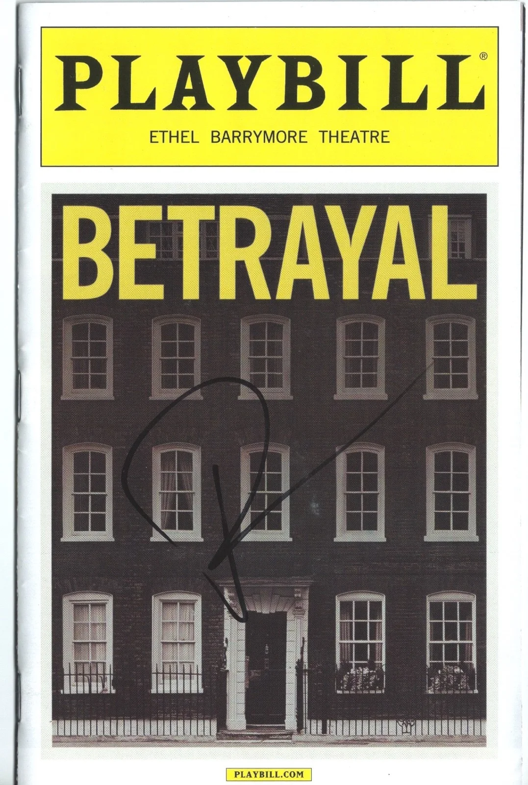 daniel craig — Daniel Craig signed Betrayal Playbill - 007 James Bond Spectre, Skyfall, Casino