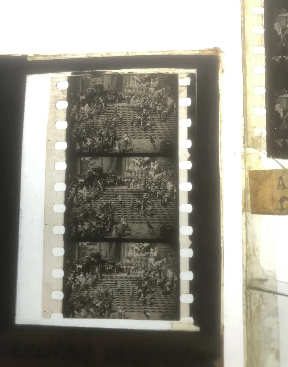 RARE Intolerance (1916) D. W. Griffith Film Reel Cells Footage RARE Movie Print, изображение 2