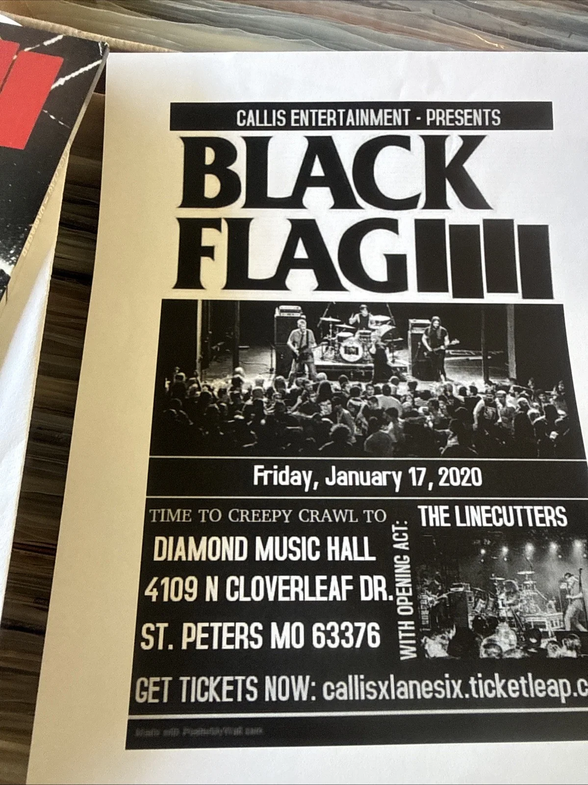 Black Flag Signed Damaged Vinyl Album Record LP Greg Ginn Autographed Signed, image 3