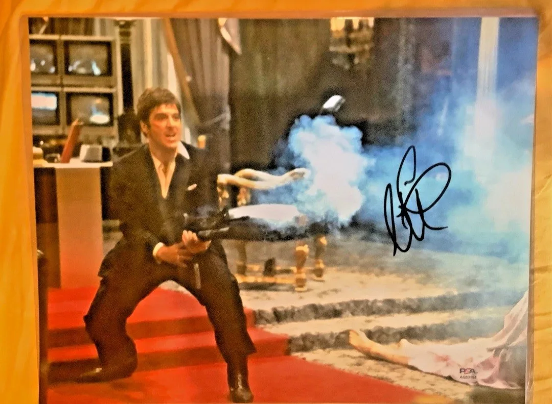 AL Pacino — AL PACINO SIGNED AUTOGRAPHED SCARFACE METALLIC FINISH 11X14 COA PSADNA RARE HOT, image 3
