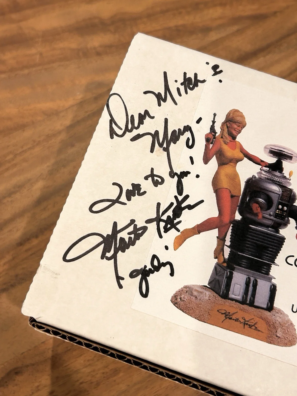 Marta Kristen Signed Cosmic Space Babe Model B-9 Robot Lost In Space Autographed, image 2