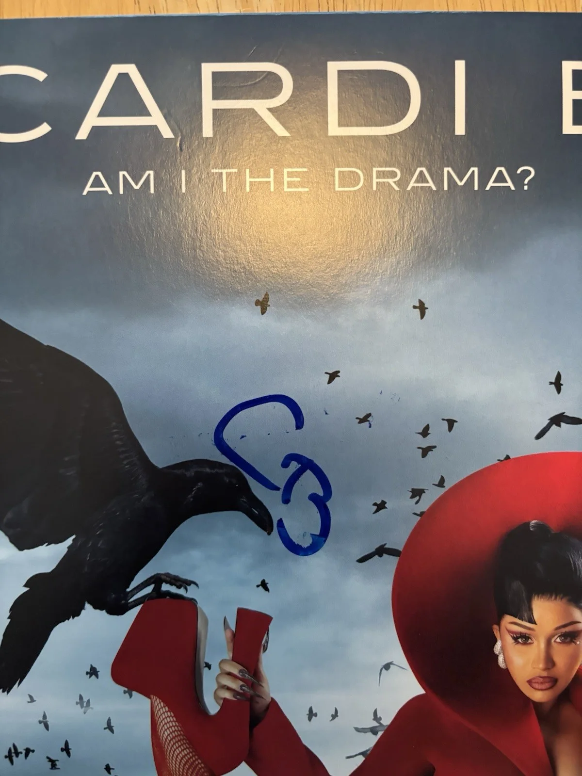 Cardi B Signed Autographed “ Am I The Drama?” Vinyl. JSA Coa, image 2