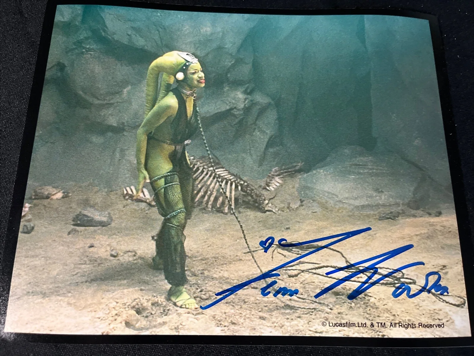 Femi Taylor — Femi Taylor OOLA Signed 8x10 Photo Sexy STAR WARS RETURN OF THE JEDI Autograph