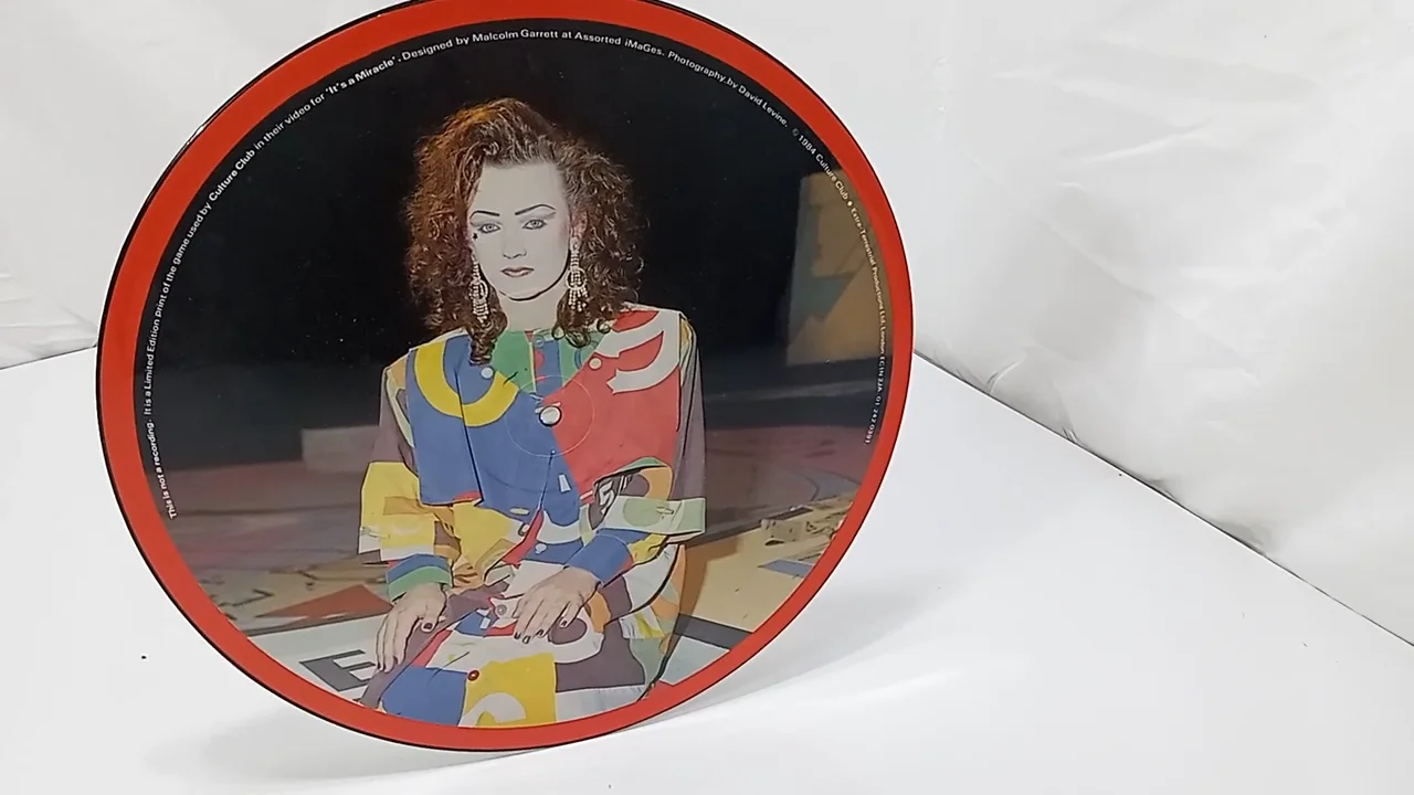 RARE 1984 BOY GEORGE CULTURE CLUB LIMITED EDITION LONDON GAME RECORD RETRO 80S, изображение 2